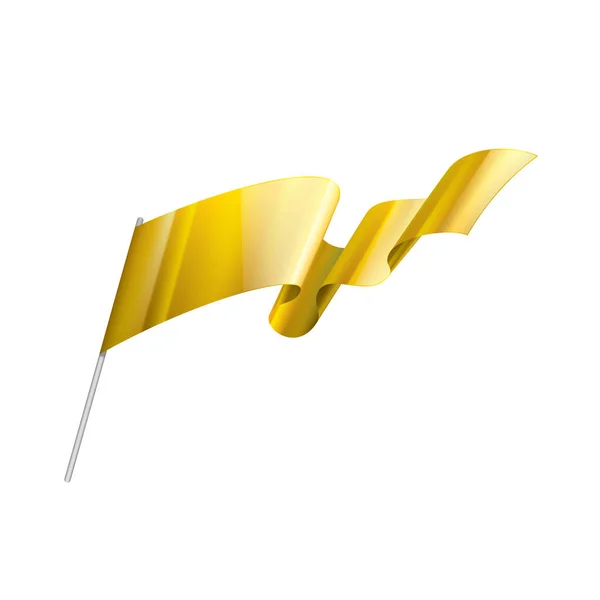 Pita emas dengan latar belakang putih. ilustrasi vektor - Stok Vektor