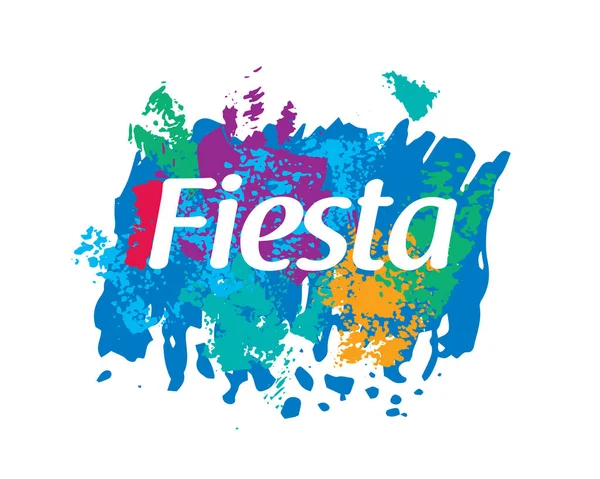 フィエスタの抽象的なロゴ。ベクトル図 — ストックベクタ