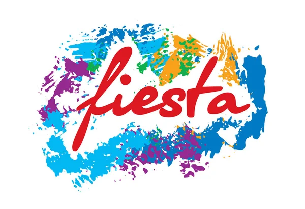 Fiesta için soyut logo. Vektör çizim