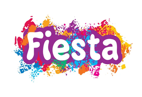 Logotipo abstrato para a Fiesta. Ilustração vetorial —  Vetores de Stock