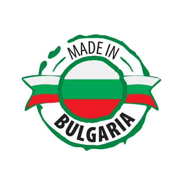 Bandeira da Bulgária, ilustração vetorial sobre um fundo branco — Vetor de Stock
