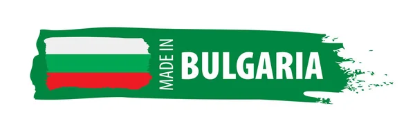 Bulgarije vlag, vector illustratie op een witte achtergrond — Stockvector