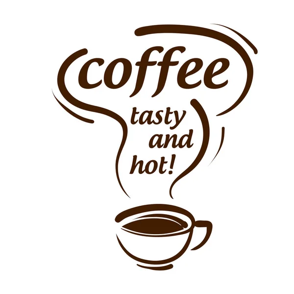 Coffee logo. Vector illustration on white background — Stock Vector
