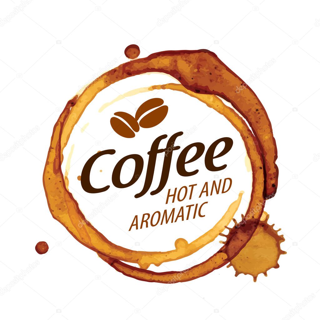 Coffee splatter. Vector illustration on white background
