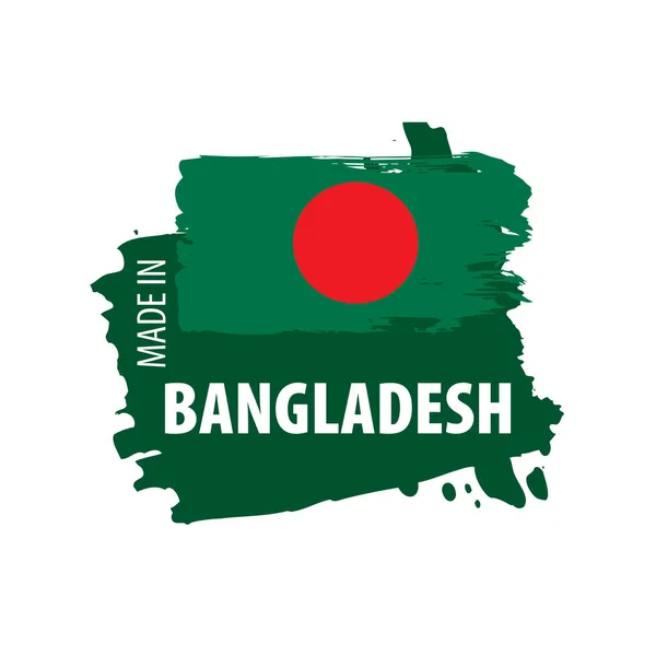 Bandeira de Bangladesh, ilustração vetorial sobre um fundo branco —  Vetores de Stock