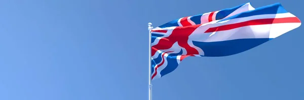 3D rendering of the national flag of British waving in the wind — Stock Photo, Image