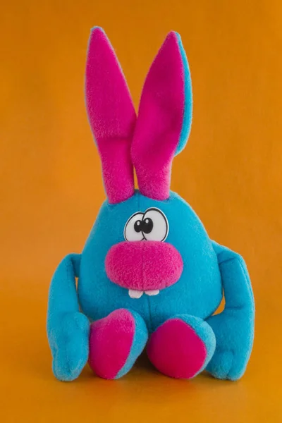 Jouet Lapin Bleu Doux — Photo