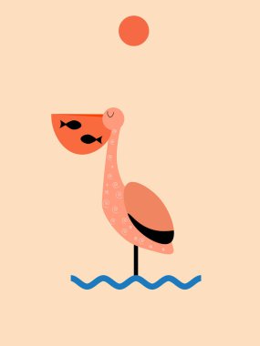 Pelikan av ve balık