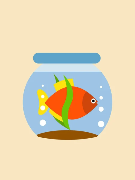 Los Peces Acuario — Vector de stock