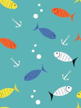 Balıklı arka plan.