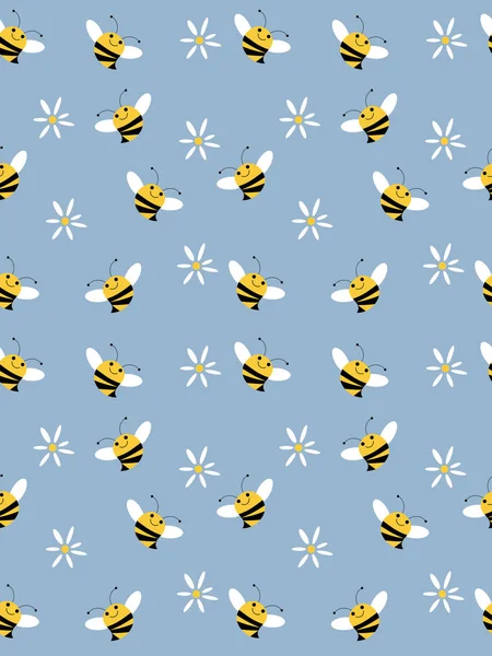 Fondo con abejas — Archivo Imágenes Vectoriales