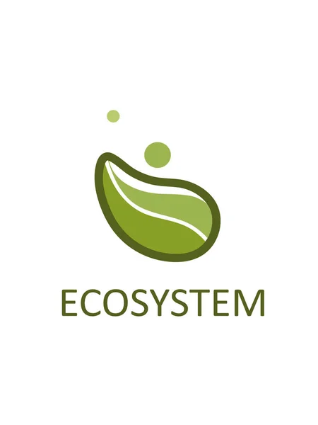 The logo of the ecosystem. Isolated — Stock Vector