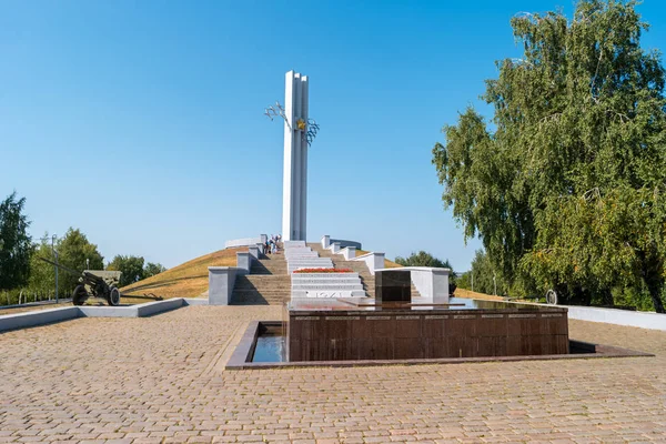 Saratov Russie Août 2017 Complexe Commémoratif Grues Dans Parc Victoire — Photo