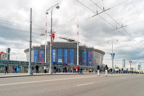 Ekaterinburg Russland Juni 2018 Blick Auf Das Stadion Ekaterinburg Arena — Stockfoto
