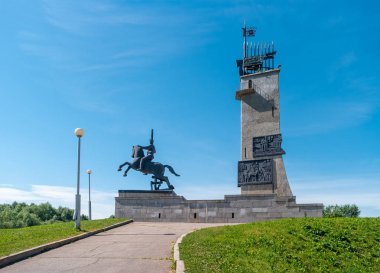 Veliky Novgorod, Rusya - 17 Haziran 2019: Zafer Anıtı 