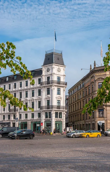 Copenhague Danemark Juin 2019 Bâtiment Banque Sur Nouvelle Place Roi — Photo