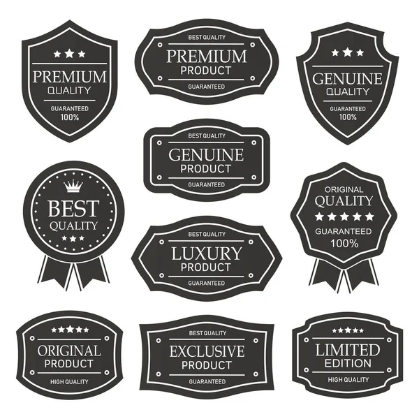 Mühür premium kalite vektör etiketleri