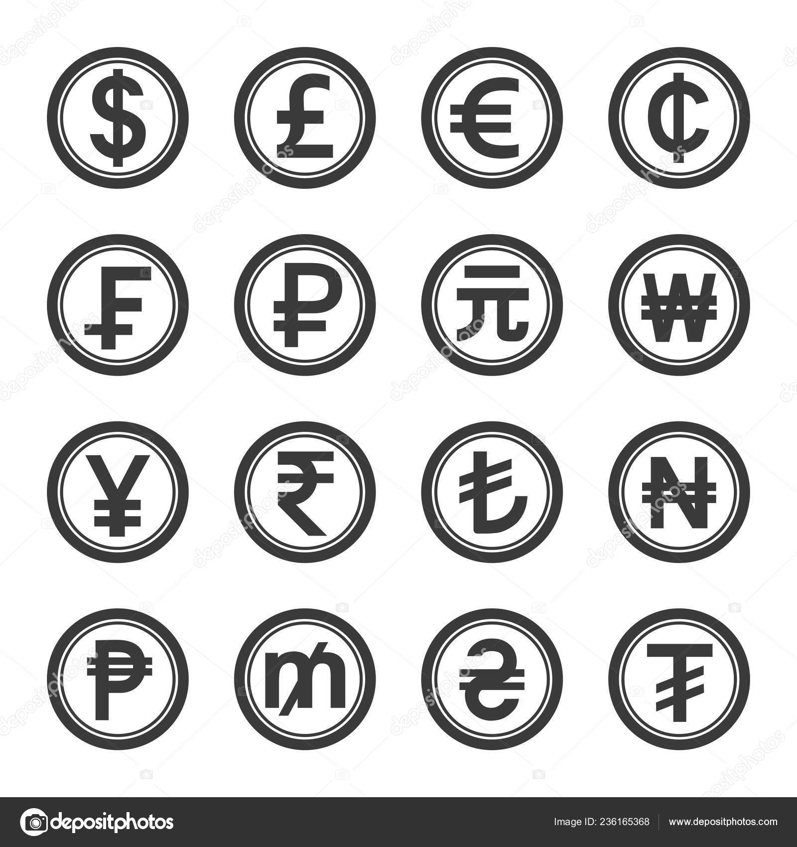 带有圆形硬币的世界货币符号边框概念设计图库矢量图©Andesigns 236165368