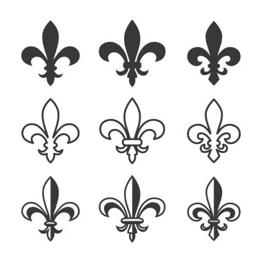 Fleur de lys klasik sembol kümesi