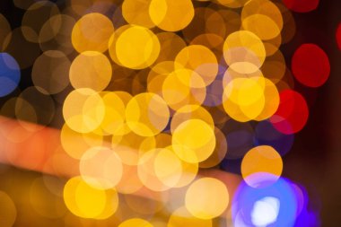 Renkli soyut bulanık arka plan, kavram Noel ışıkları