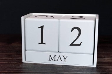 Mayıs ayı iş takvimi, ayın 12. Planlayıcı düzenleyici tarih veya etkinlik programı kavramı.