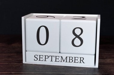 Eylül ayına ait iş takvimi, ayın 12. Planlayıcı düzenleyici tarih veya etkinlik programı kavramı.