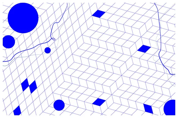 Asgari geometrik illüzyonlar biçim elementleri retro vintage arkaplan