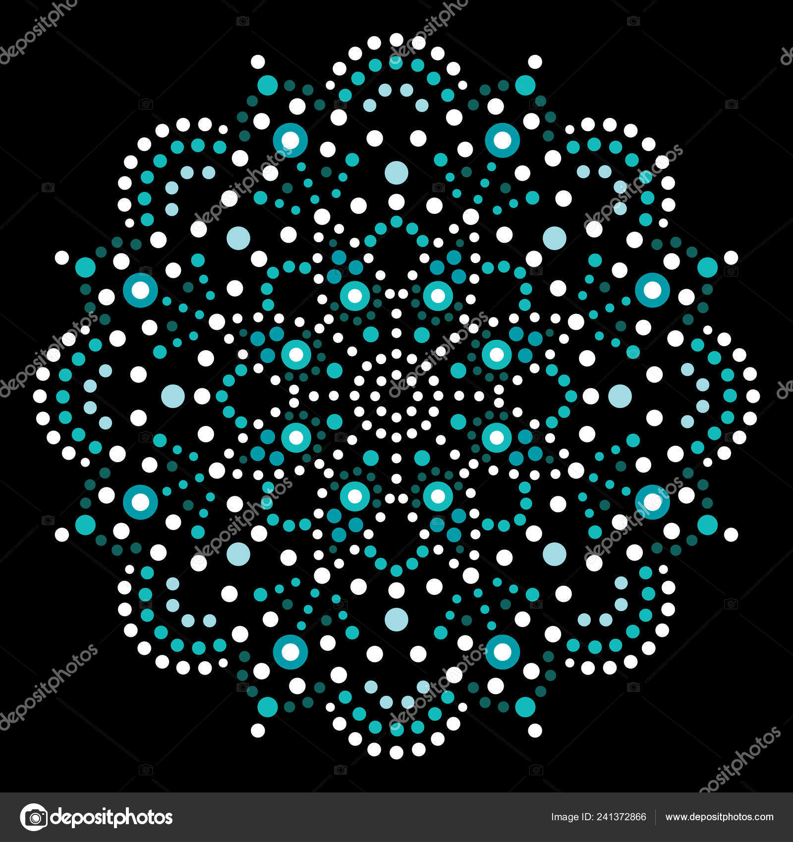 Mandala dot art aboriginal painting Royalty Free Vector