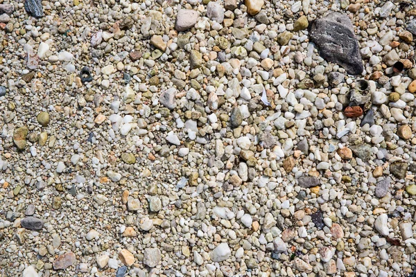 Moře Oblázky Malé Kameny Štěrk Texturu Pozadí Oblázkové Kameny Pozadí — Stock fotografie