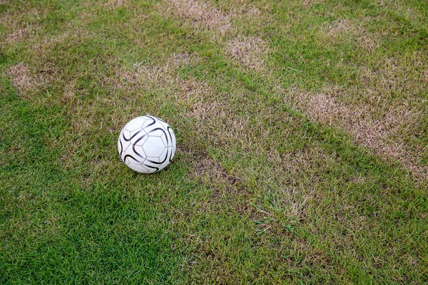 Vintage Soccer ball on grass