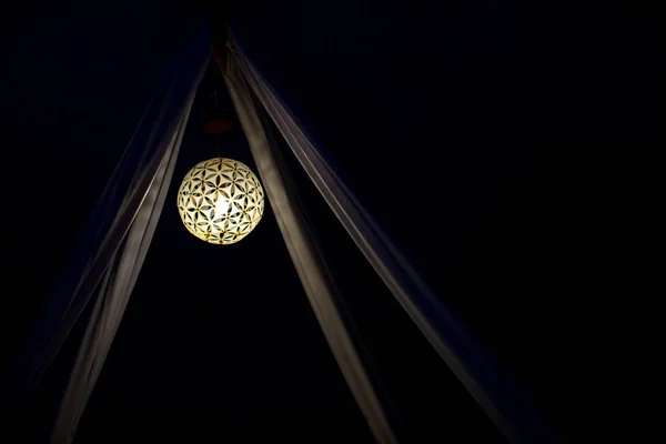 Свет Фонари Свадьбе Декоративный Висячий Фонарь Стеклянная Лампа Важно Украшения — стоковое фото