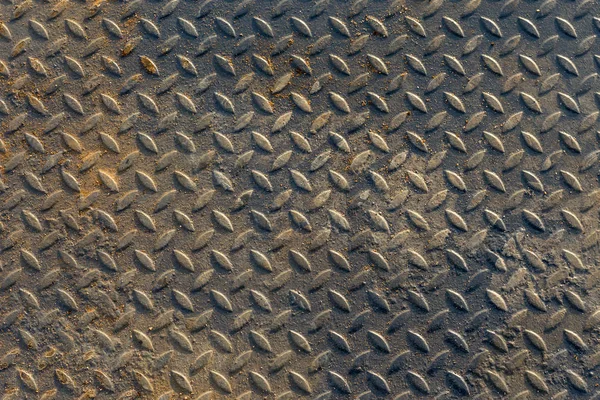 Ocelová Textura Krytu Manhole Kovové Pozadí Tapeta Detail Krytu Manhole — Stock fotografie