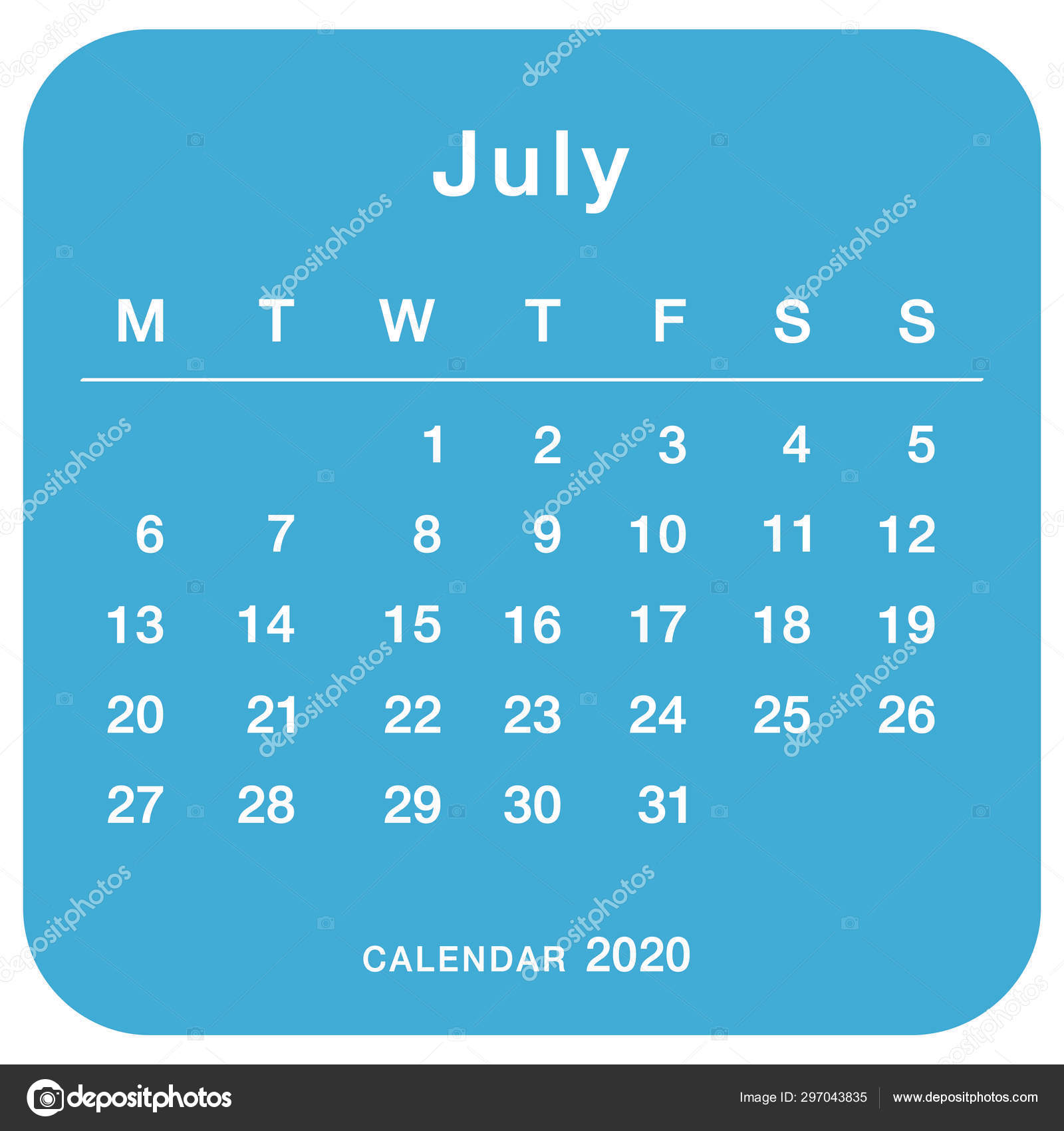July Planning Calendar Simple July Calendar Week Starts Vector Image By C Kckate16 Gmail Com Vector Stock July Planning Calendar Simple July Calendar Week Starts Vector Image By C Kckate16 Gmail Com Vector Stock