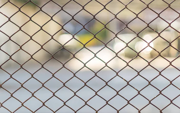 Iron Wire Fence Fence Grilles Rust Texture Background Fence Steel — Stock Photo, Image