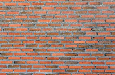 Arka plan için kırmızı tuğla duvar deseni ve desenli, dikişsiz kırmızı tuğla arka plan. Eski tuğla dokusu, Grunge tuğla duvar arkaplanı.