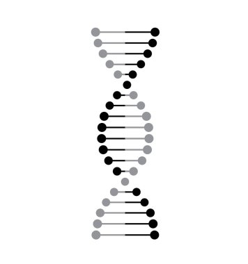 İnce çizgi konsepti. Dna Simgeler vektör illüstrasyon ayarlayın. Çokgen Dna kavramı. Deoksiribonükleik Asit sembolü. DNA vektörü. Genetik işaret, elementler Kromozom