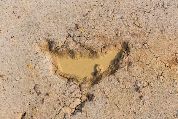 Las Tierras Secas Con Suelos Rotos Representan Clima Cálido Calentamiento — Foto de Stock