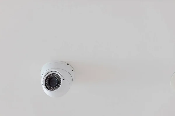 Sistema Vigilancia Cámaras Seguridad Cctv Interior Casa Fondo Borroso Cityscape — Foto de Stock