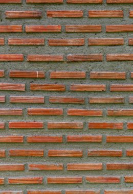 Arka plan için kırmızı tuğla duvar deseni ve desenli, dikişsiz kırmızı tuğla arka plan. Eski tuğla dokusu, Grunge tuğla duvar arkaplanı.