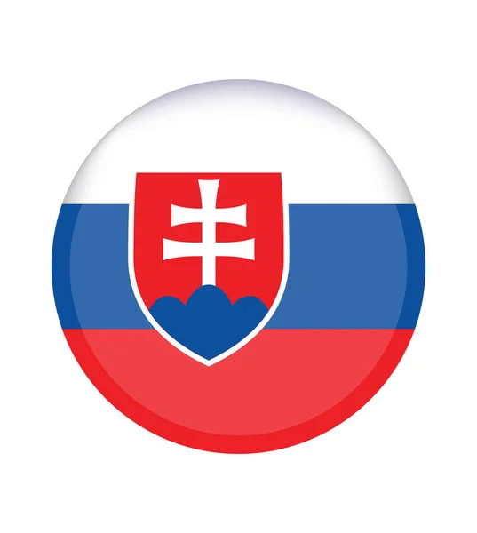 Ulusal Slovakya Bayrağı Resmi Renkler Doğru Orantı Ulusal Slovakya Bayrağı — Stok Vektör