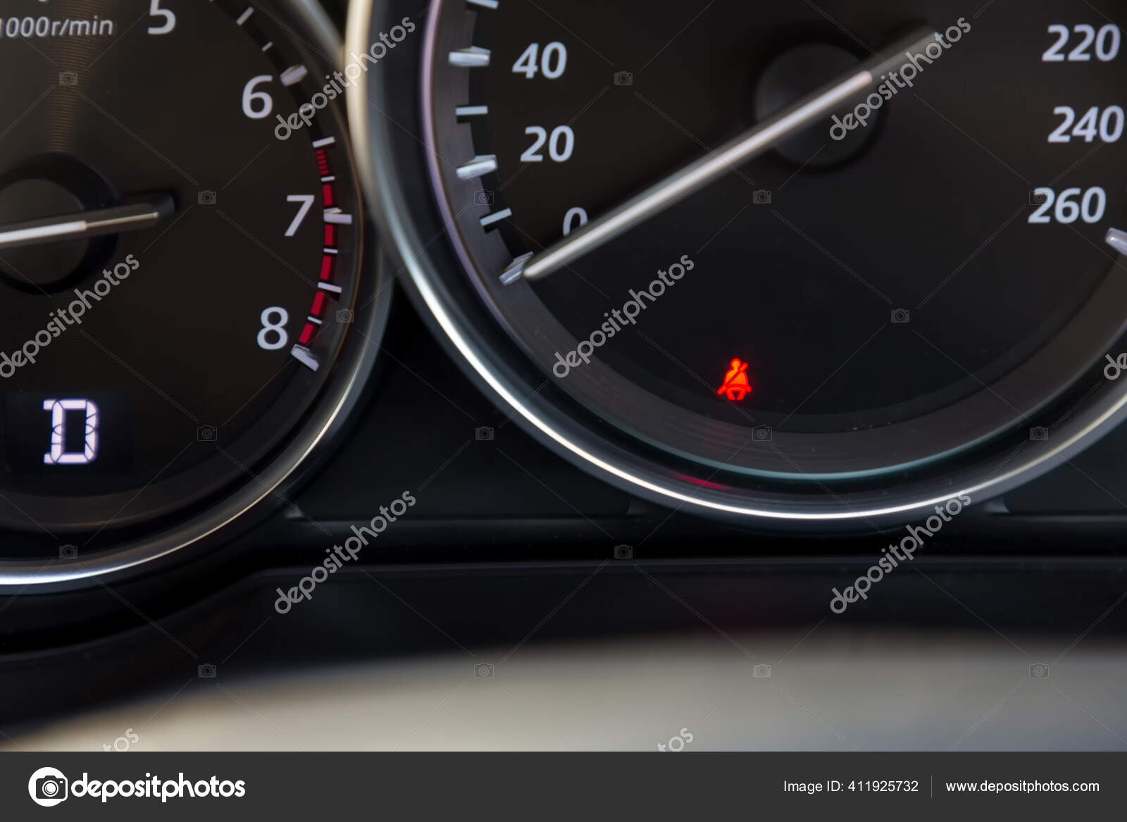 Seat Belt Icon Car Dashboard Symbol Dashboard Car Non Fastened Stock Photo by ©kckate16gmail