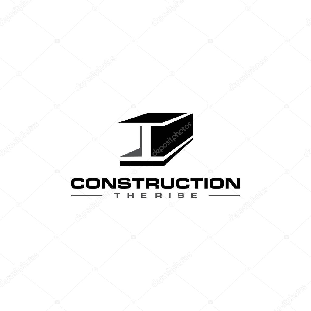 Illustration of sturdy steel canal beams for heavy construction.