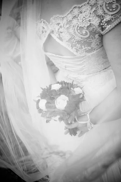 Buquê de casamento. Flores de noivas — Fotografia de Stock