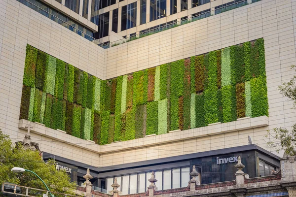 Cdmx Mexico City Mexico September 2017 Green Facade Vertical Garden — Stock Photo, Image