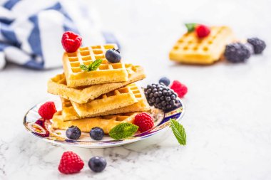 Toz karınca nane yaprakları taze gözleme çilek ile şeker.