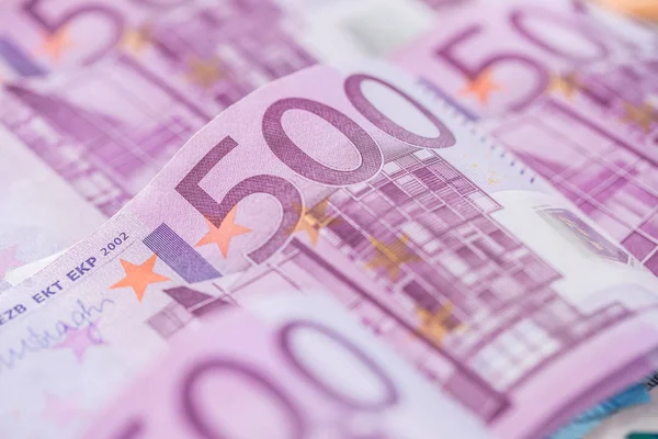 Close-up five houndred euro banknotes money and currency — Stock Photo, Image