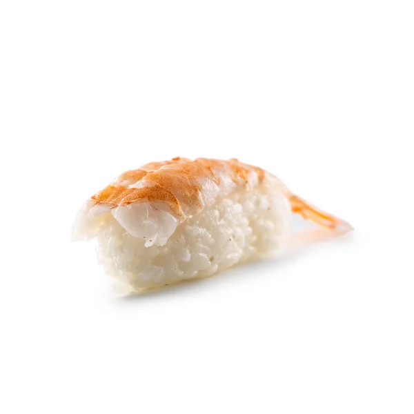 Sushi Nigiri verschiedene Arten isoliert auf weißem Hintergrund — Stockfoto