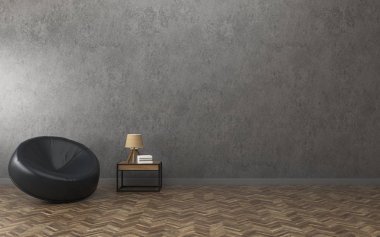 Alanı içinde ev rahatlayın. Beyaz Oda kanepe ile. modern iç mekan tasarımları. -3d render