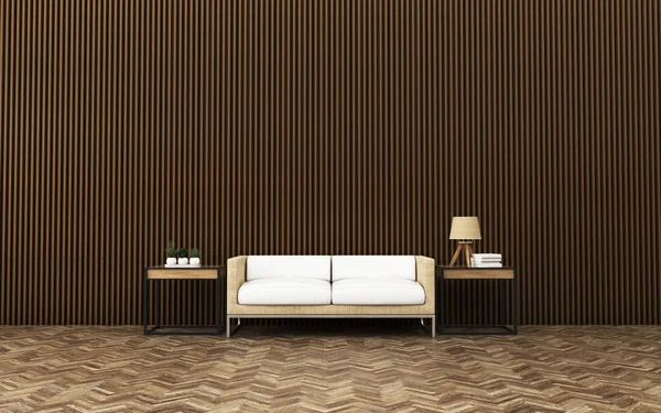 Kat mülkiyeti alanında rahatlayın. Oturma odası iç. -3d render