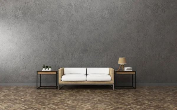 Office uzayda sakin ol. Oturma odası iç. -3d render